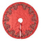 Imperial Design Hand Beaded Red Christmas Tree Skirt Red 60" Arcadia Home